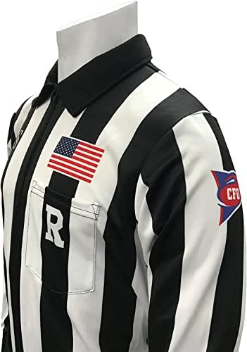 Smitty | USA116CFO | שופט כדורגל קולגייט חולצת שרוול ארוך | משקל כבד בין הנעילה | רשמי המכללה אושר